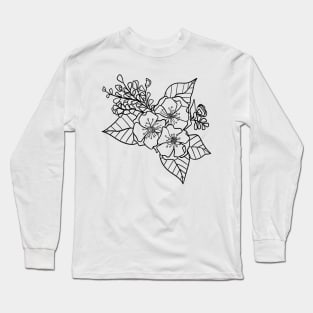 Trio of Flowers Long Sleeve T-Shirt